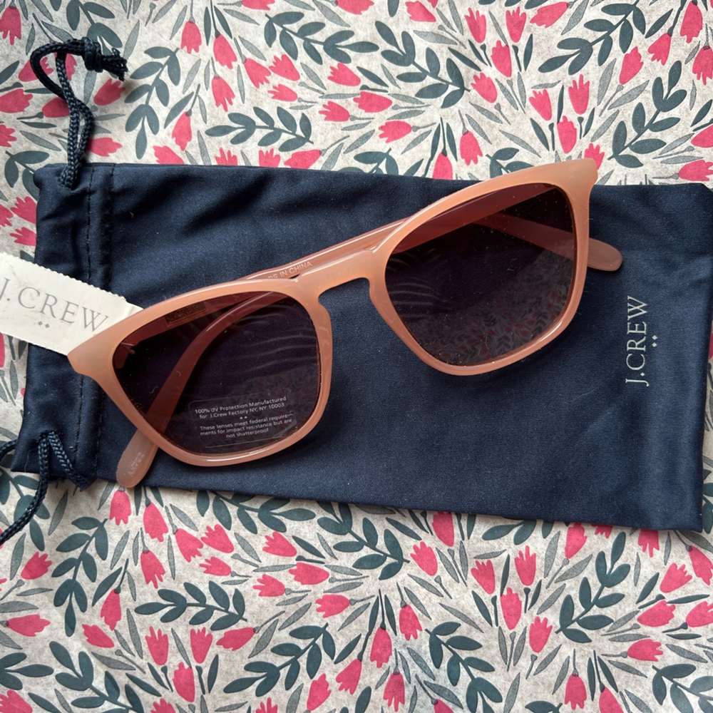 NWT J. Crew Factory Sunglasses in Peachy-Pink